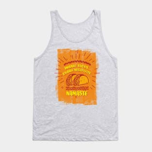 Inhale Taco...Exhale negativity. Namaste Tank Top